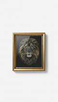 Small animal scratch art with luxe gold accent frame